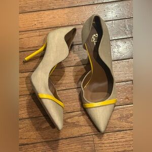 Malone Souliers Tan and Yellow Heels size 38